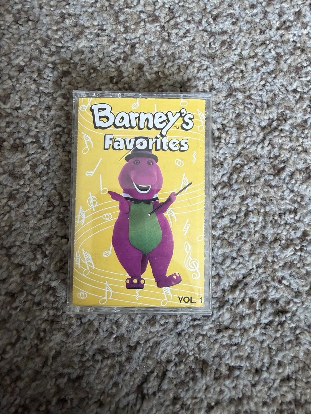 Barneys Favorites Cassette Tape 1993 Preschool Songs Kids Music Sing Along